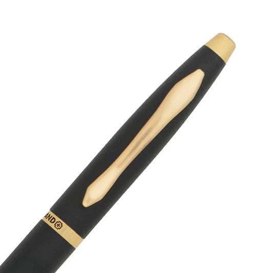 SWISSBRAND Opulent 2525 Matte black gold Ballpoint Pen with gold trim