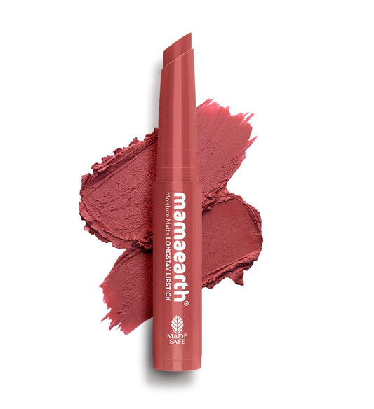 Mamaearth Moisture Matte Longstay Mini Lipstick - Carnation Nude - 0.7 gm