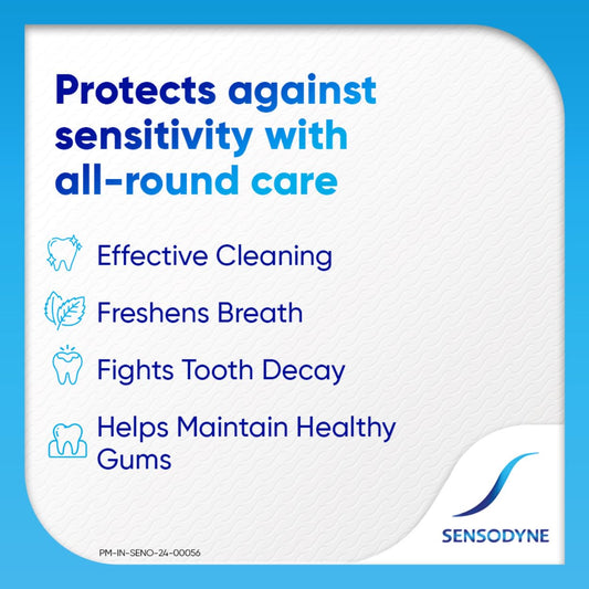Sensodyne Toothpaste Fresh Gel | Daily Sensitivity Relief Tooth Paste Pack of 1 - 75gm | Dentist Recommended |