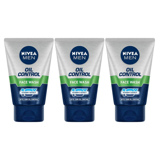 Nivea Oil Control Face Wash, 100ml Pack of 3