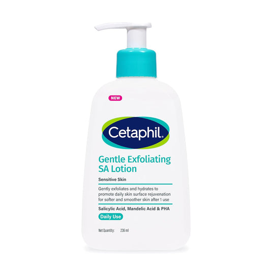 Cetaphil Gentle Daily Exfoliating Lotion With Salicylic Acid For Oily Acne Prone Skin - 236 ml