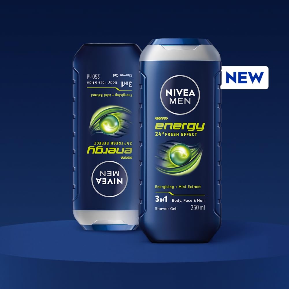 Nivea Men Energy Shower Gel With Mint Extracts - 250 ml