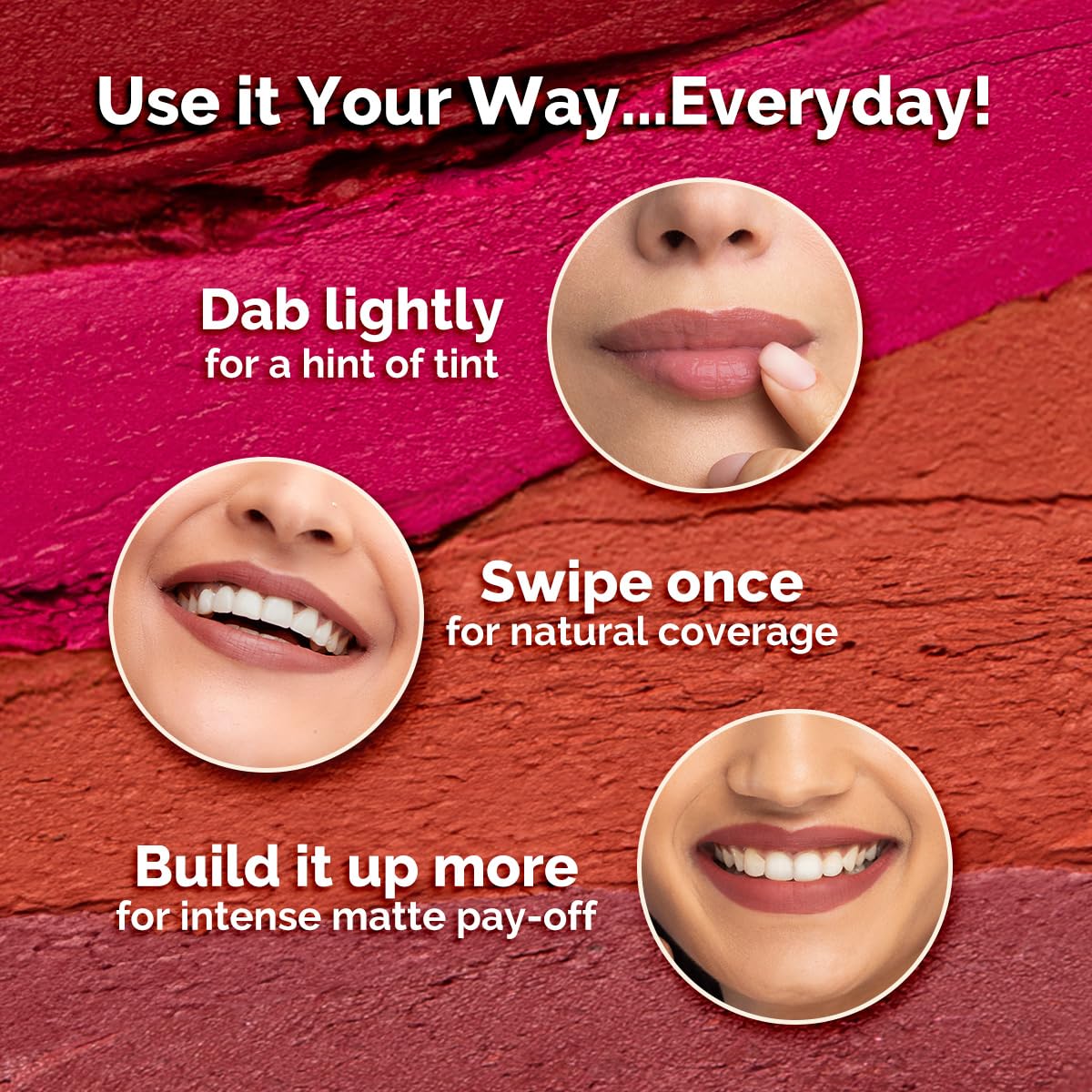 Mamaearth Moisture Matte Long Stay Lipstick-Carnation Nude - 2 gm