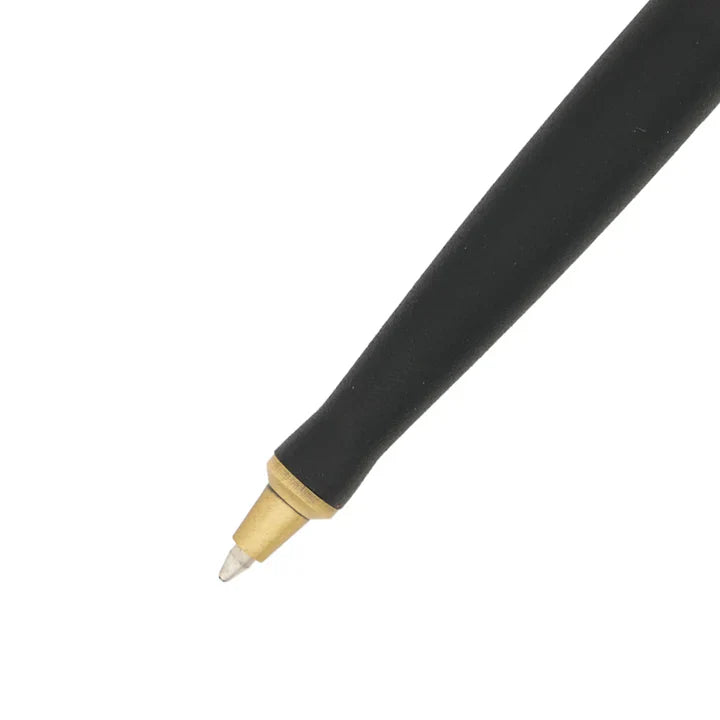 SWISSBRAND Opulent 2525 Matte black gold Ballpoint Pen with gold trim