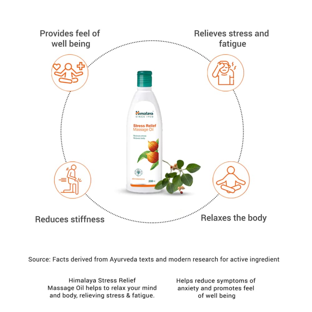 Himalaya Stress Relief Massage Oil - 200 ml