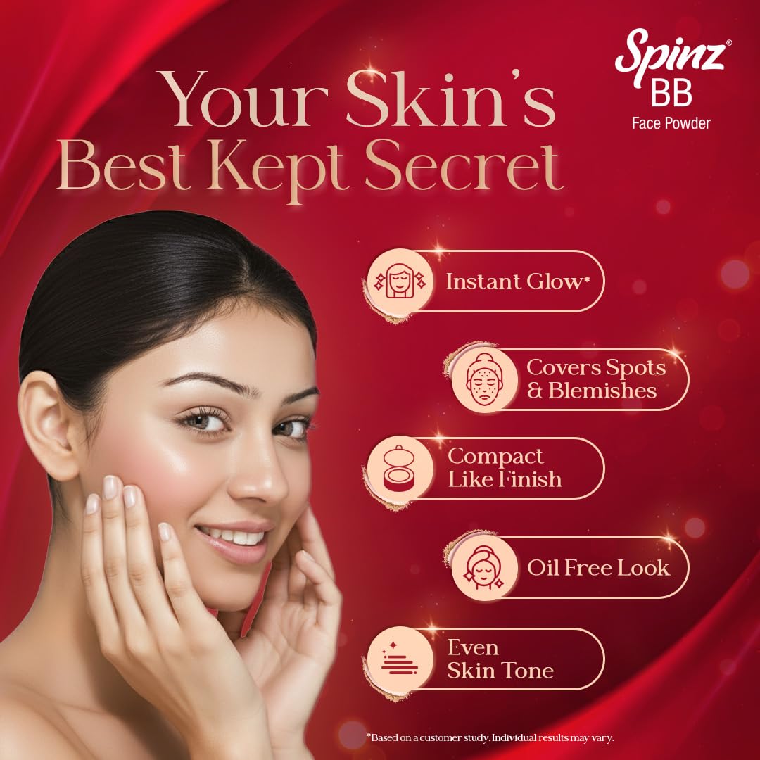 Spinz BB Brightening & Beauty Face Talc for Instant Brightness | 70 gm