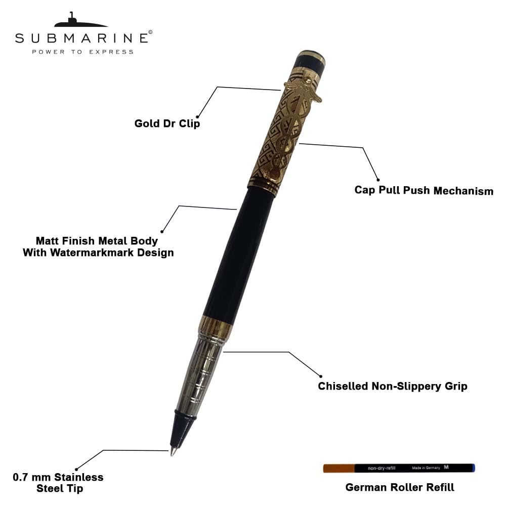 Submarine 1026 Doctor Clip Premium Design Roller Pen & Ball Pen Combo