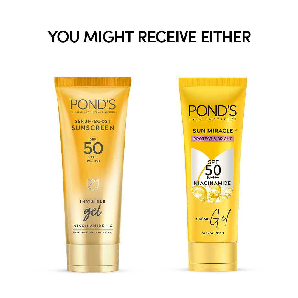 Ponds Serum Boost Sunscreen Gel SPF 50 - 100 gm