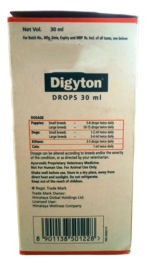 Himalaya Digyton Drops Digestive stimulant Antiflatulent, Bowel Regulator - 30 ml - Pack of 2