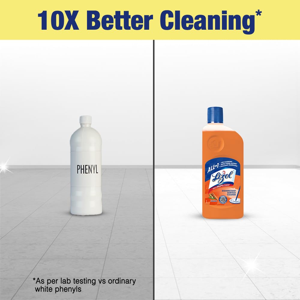 Lizol Disinfectant Surface & Floor Cleaner Liquid, Sandal - 500 ml