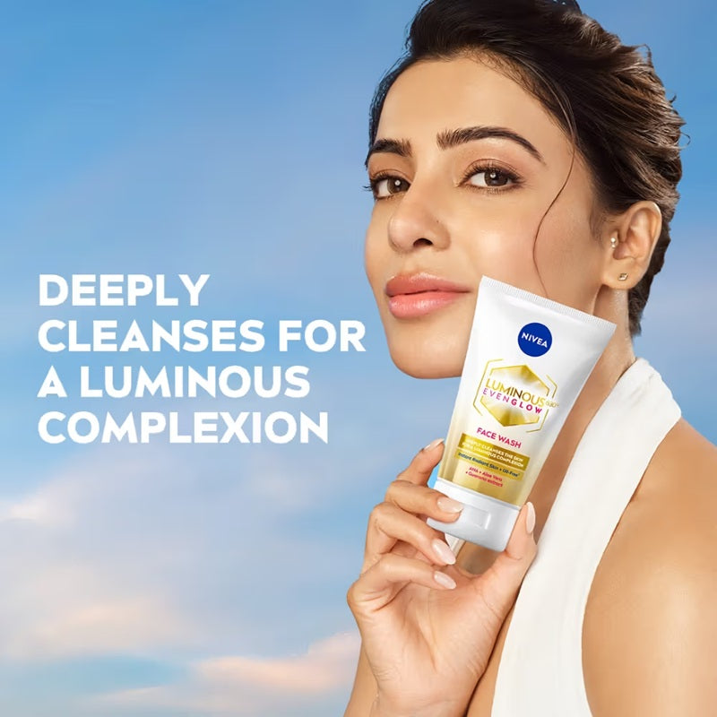 Nivea Luminous Even Glow Face Wash - 100 ml