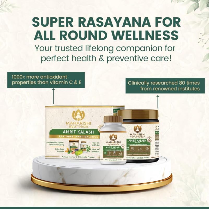 Maharishi Ayurveda Amrit Kalash | 600g Nectar + 60 Tablets