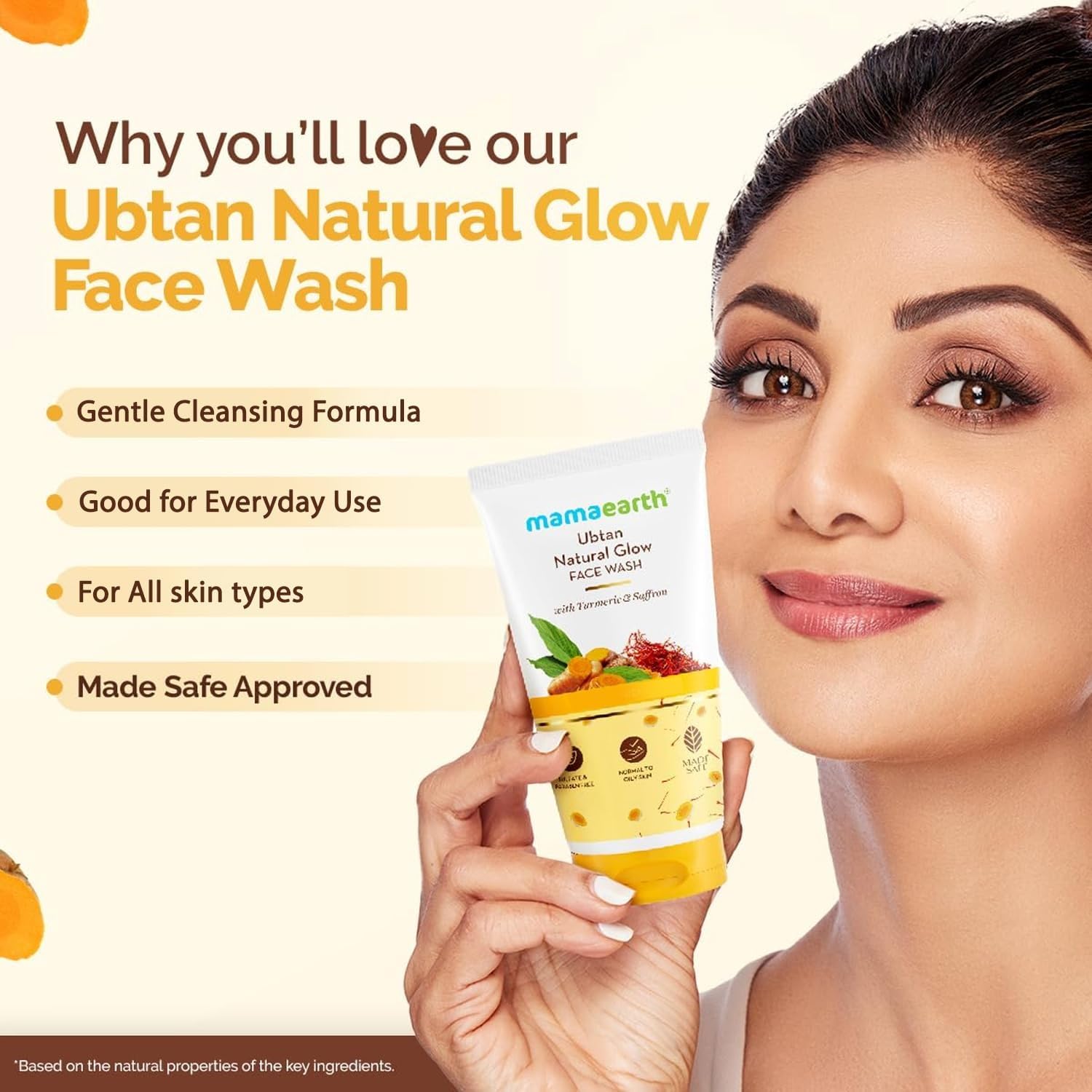 Mamaearth Ubtan Face Wash For Tan Removal - 50 ml