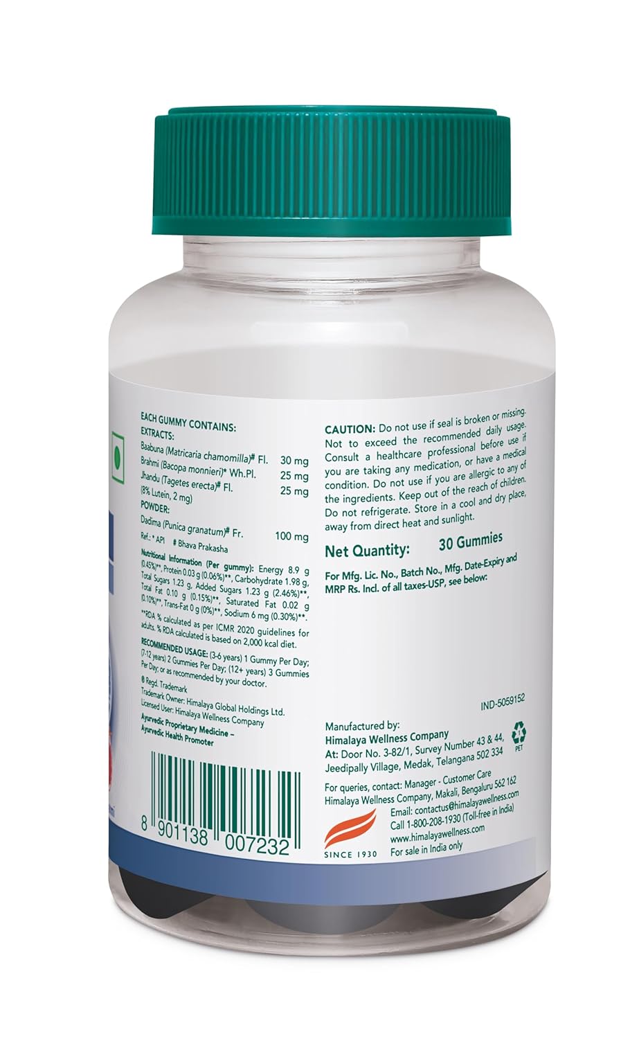 Himalaya Herbals Mentat Gummies - 30 gummies