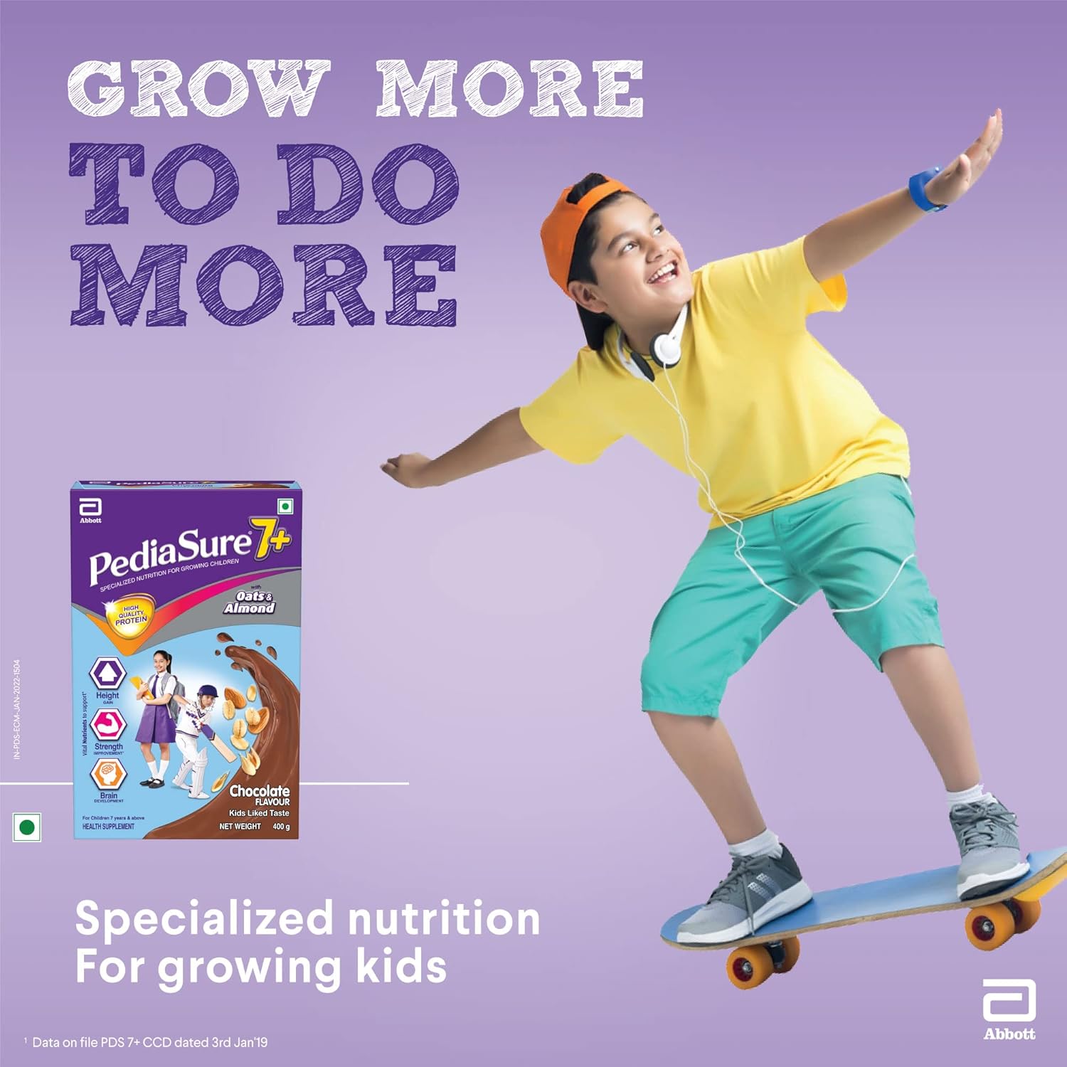 PediaSure 7+ Specialized Nutrition Drink Chocolate Powder 400gm