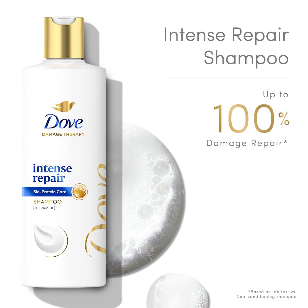 Dove Intense Repair Shampoo For Damaged Hair - 340 ml