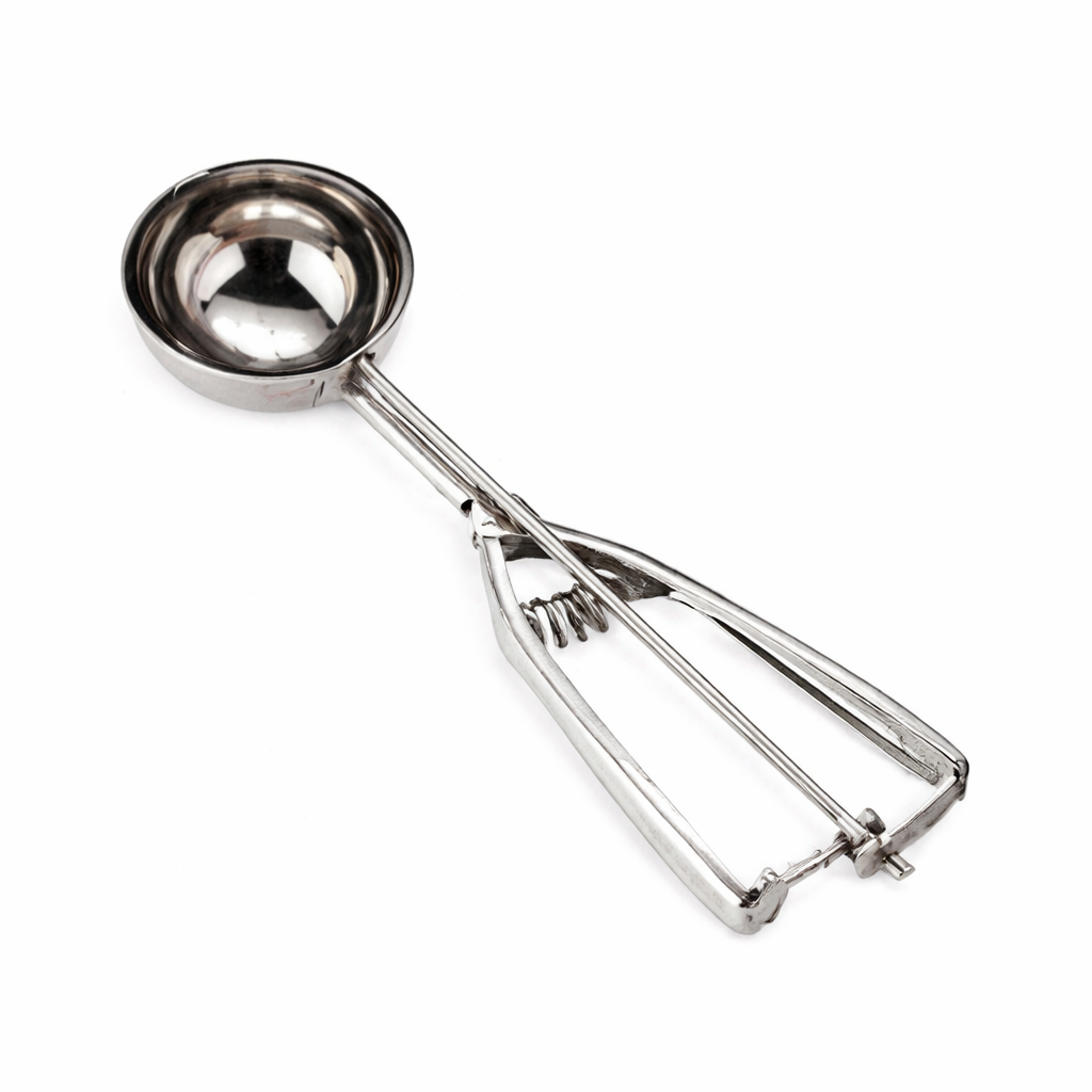 Stainless Steel Ice Cream Scoop with Trigger Release – Heavy Duty Spring Action Scooper