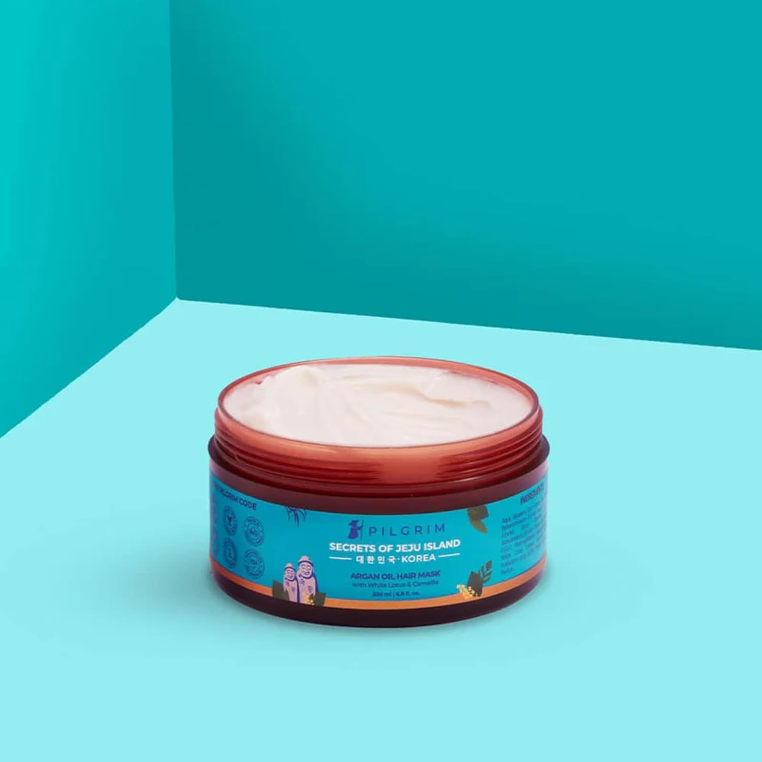 Pilgrim Korean Argan Oil Hair Mask For Dry & Frizzy Hair With White Lotus And Camellia - 200 gm