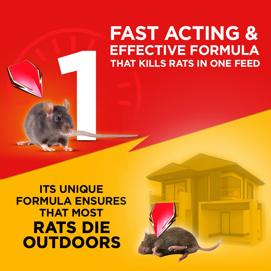 Mortein Powergard Rat Kill Cake, 100 G