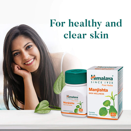 Himalaya Herbals - Manjishtha Skin Wellness - Pack of 1 - 60 tabs