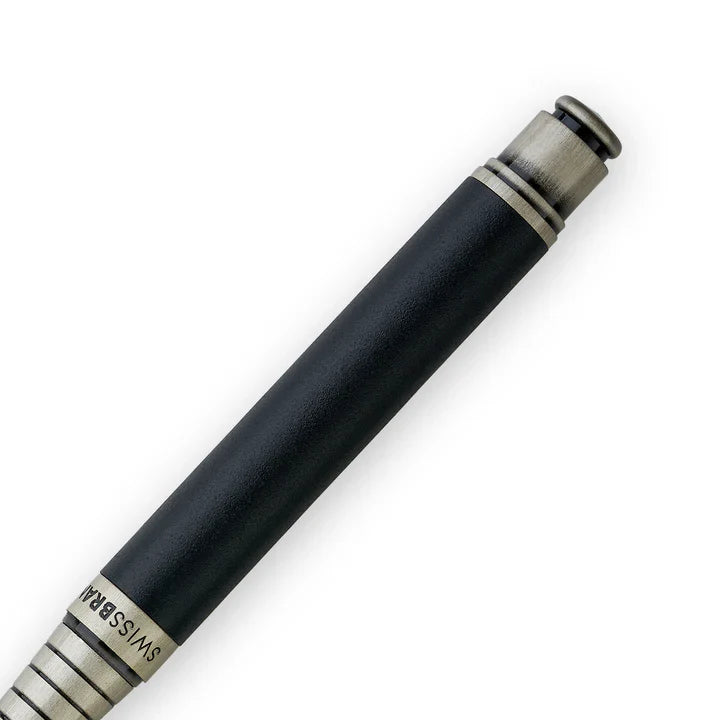 SWISSBRAND Zenith 2507 Matte black Fountain Pen with chrome trim