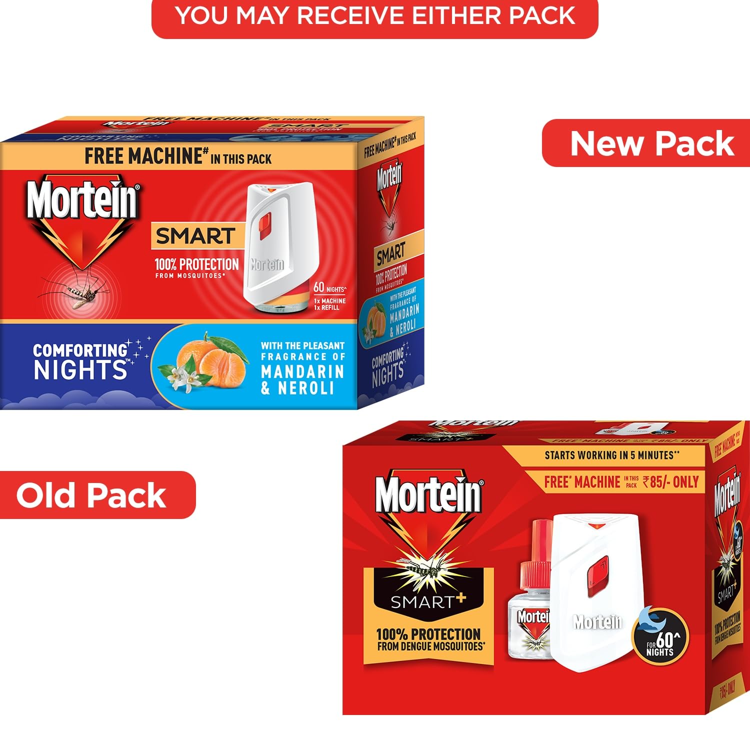 Mortein Insta5 Combo Machine with Refill, 45 ml