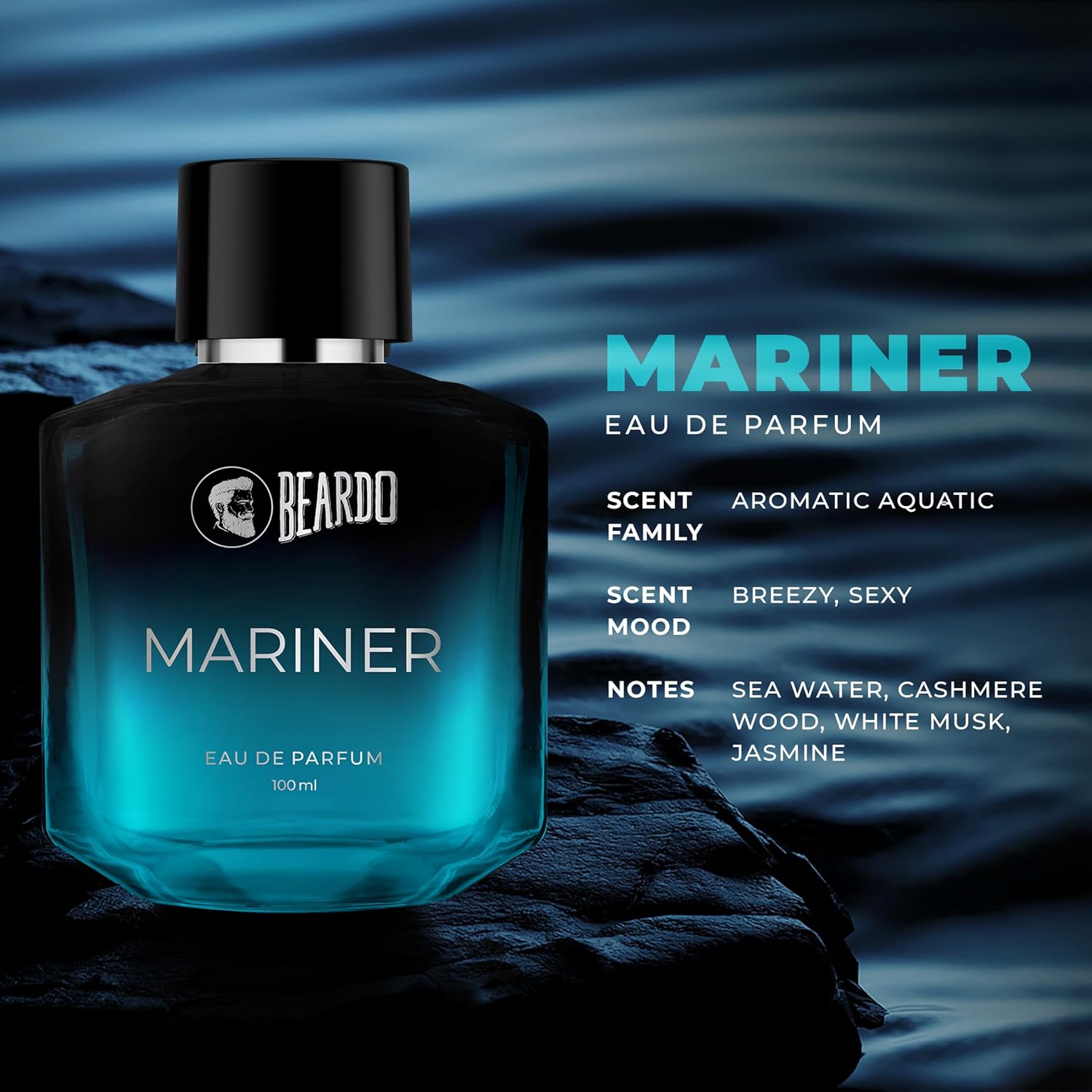 Beardo Mariner EDP for Men, 100ml | Eau De Parfum | Long Lasting Perfume for Men |