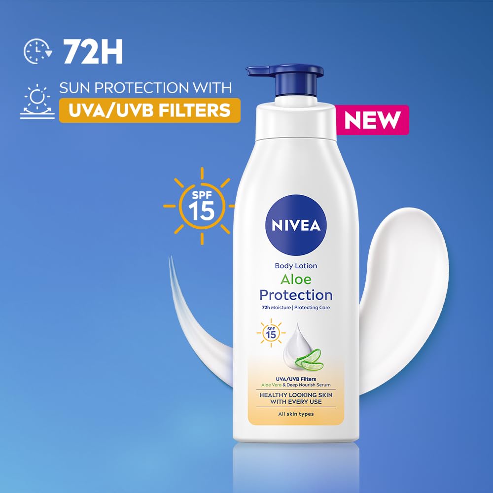 Nivea Aloe Protection SPF 15 Body Lotion - 400 ml