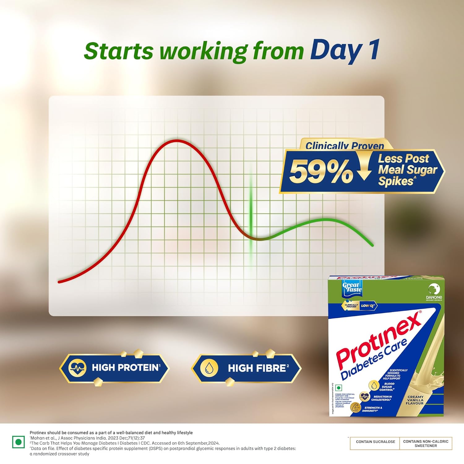 Protinex Diabetes Care, Creamy Vanilla, 200g