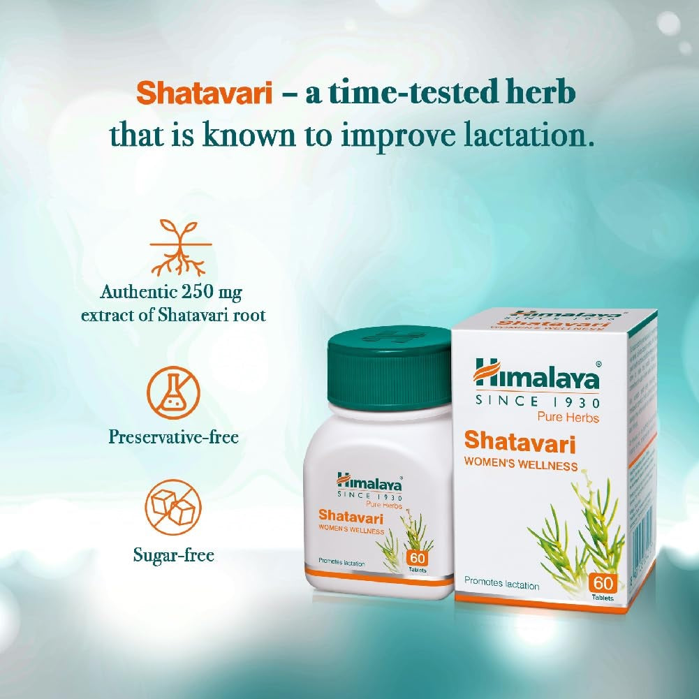 Himalaya Herbals - Shatavari Women's Wellness - Pack of 1 - 60 tabs
