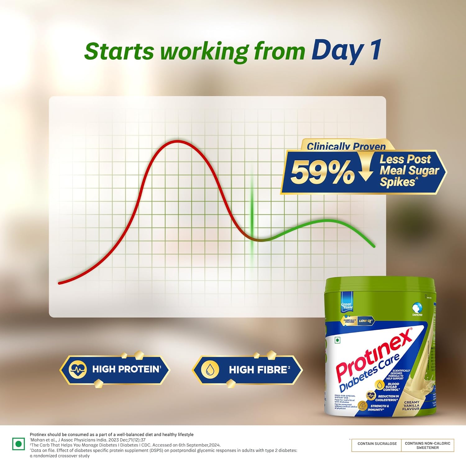Protinex Diabetes Care, Creamy Vanilla, 400g
