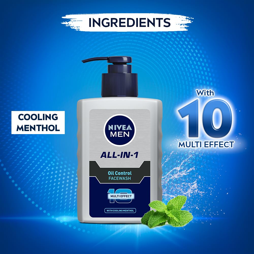 Nivea Men All-In-1 Oil Control Face Wash - 150 ml
