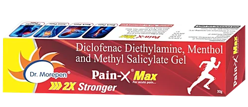 DR. MOREPEN Pain-X Max Body Pain Relief Gel for Muscle, Neck & Back Pain Relief - 30gm Pack of 2