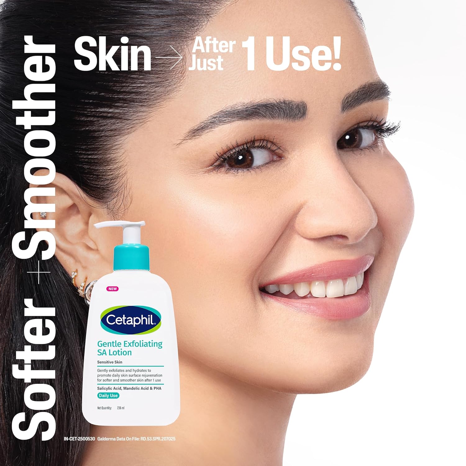 Cetaphil Gentle Daily Exfoliating Lotion With Salicylic Acid For Oily Acne Prone Skin - 236 ml