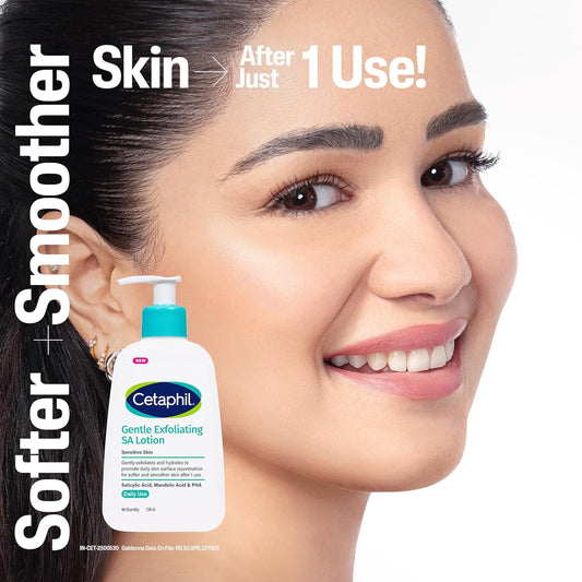 Cetaphil Gentle Daily Exfoliating Lotion With Salicylic Acid For Oily Acne Prone Skin - 236 ml
