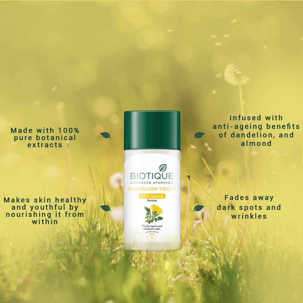 Biotique Dandelion Youth Anti-Ageing Serum - 40 ml