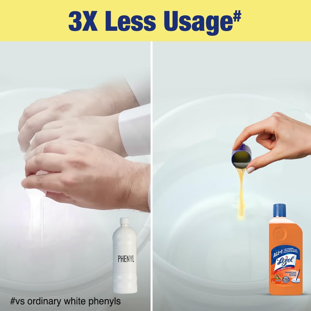 Lizol Disinfectant Surface & Floor Cleaner Liquid, Sandal - 500 ml