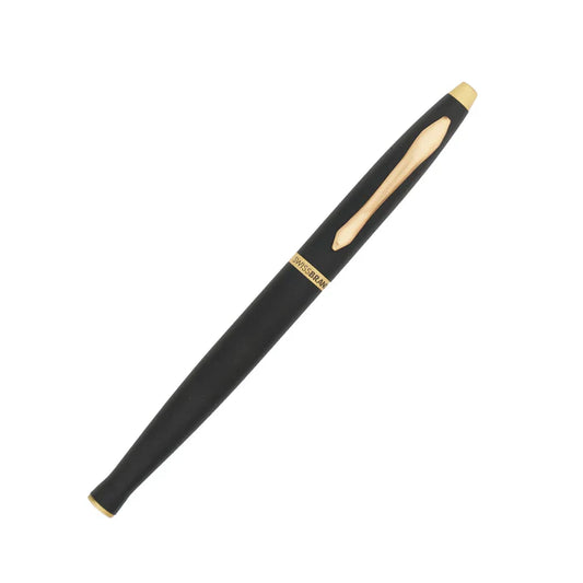 SWISSBRAND Opulent 2525 Matte black gold Rollerball Pen with gold trim