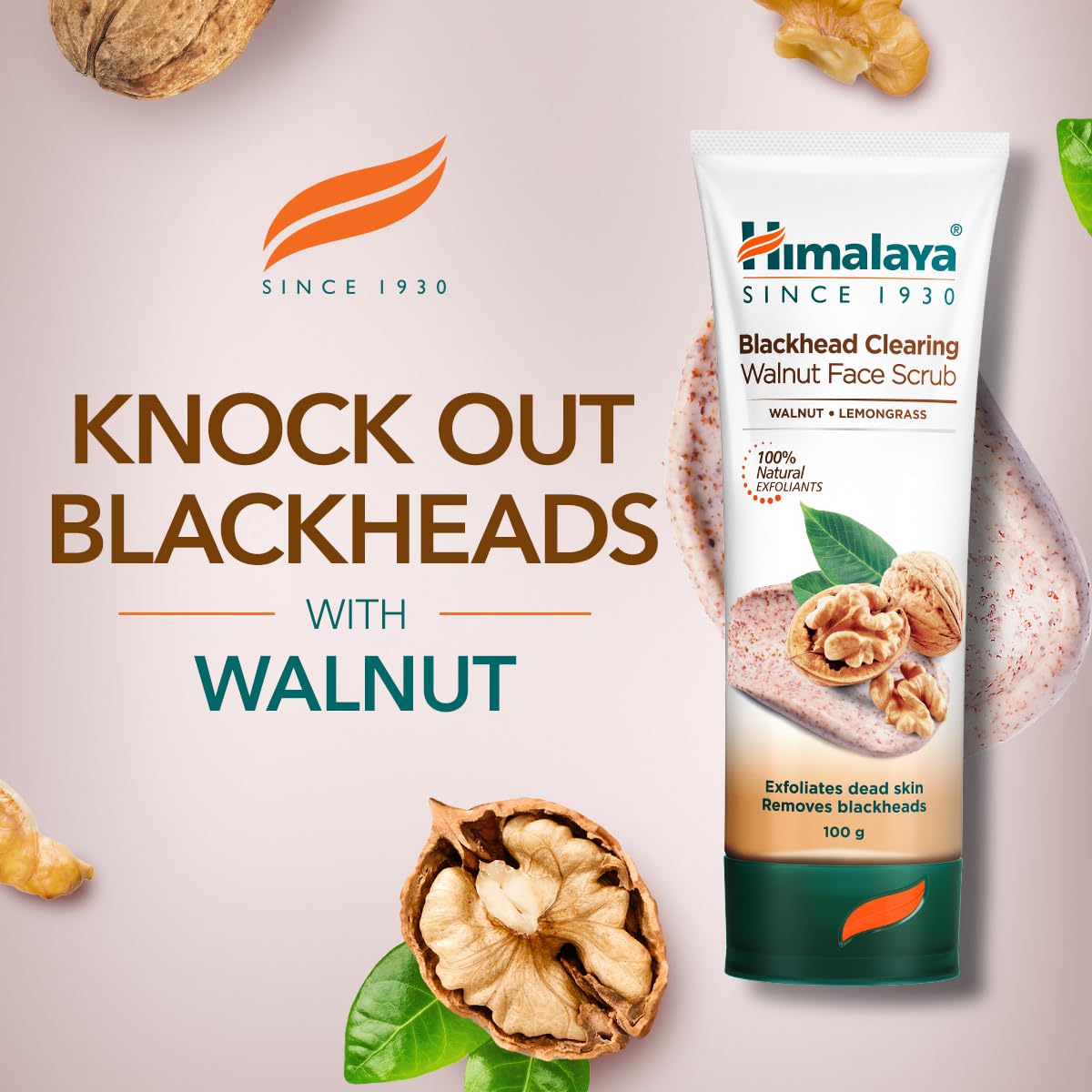 Himalaya Herbals Gentle Exfoliating Walnut Scrub - 50 gm