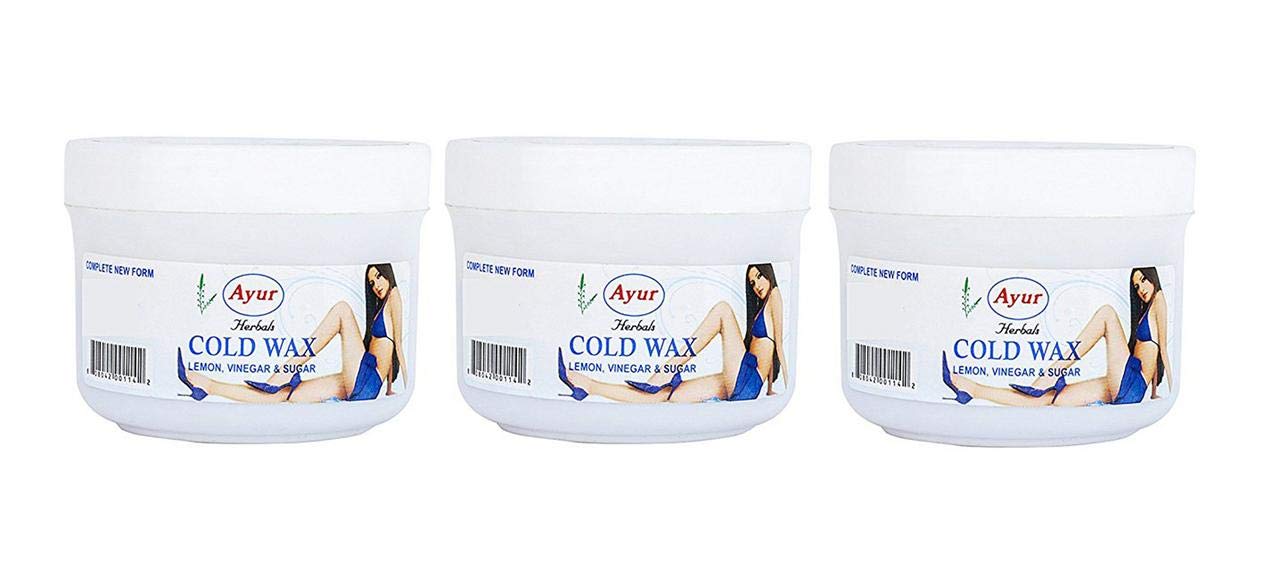 Ayur Cold Wax with Lemon, Vinegar and Sugar Formulation, 150g (Pack of 5)