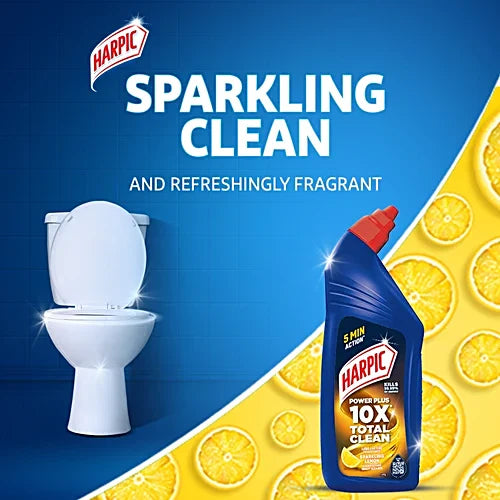 Harpic Disinfectant Toilet Cleaner Liquid - Lemon, 500 ml