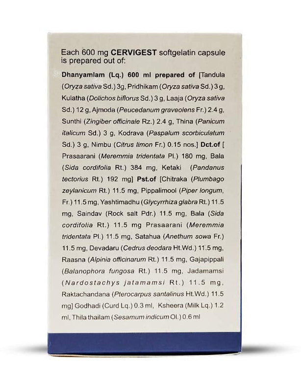 Kerala Ayurveda Cervigest Capsules - 100 caps