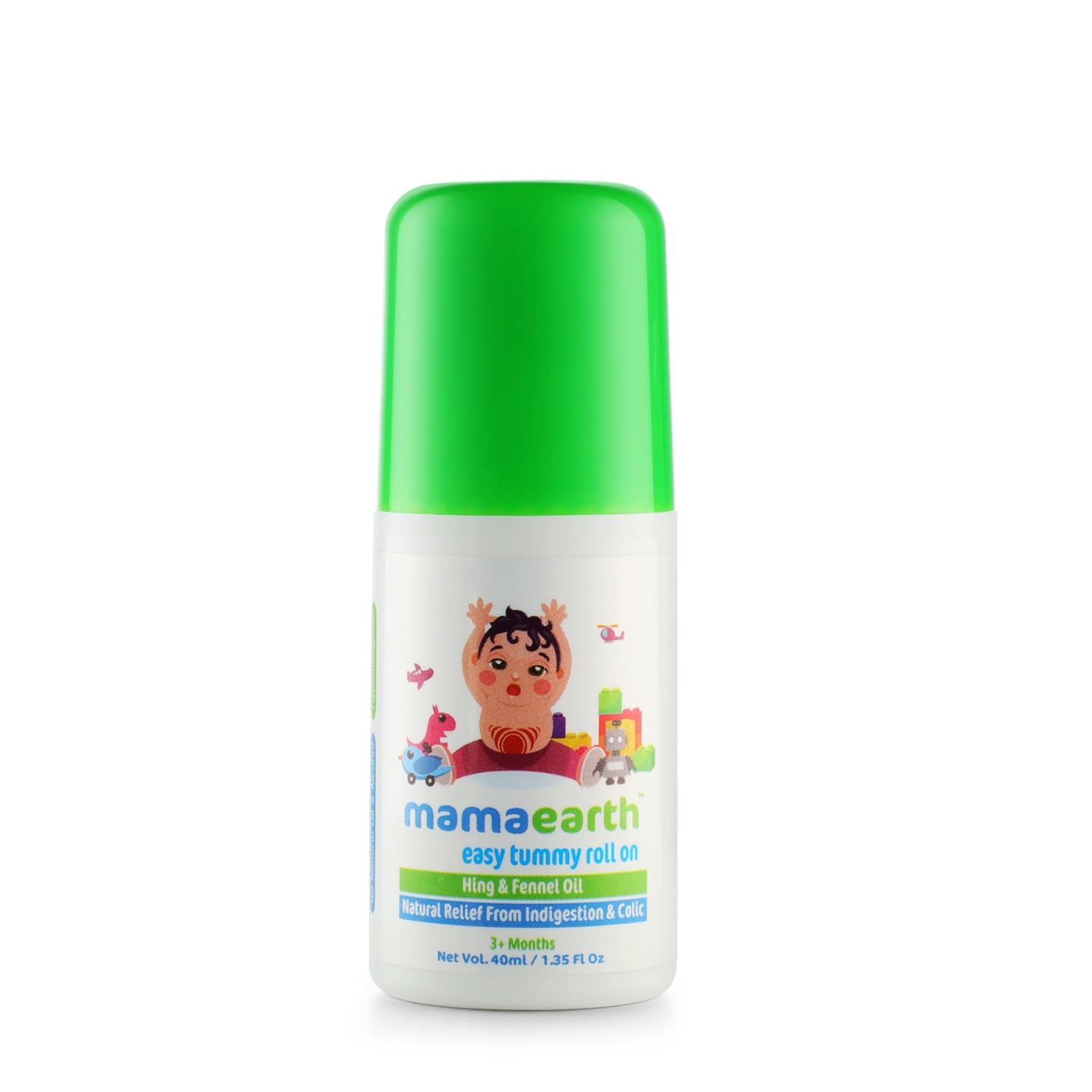 Mamaearth Easy Tummy Roll On For Relieves Tummy Discomfort & Soothes Gas Pain - 40 ml