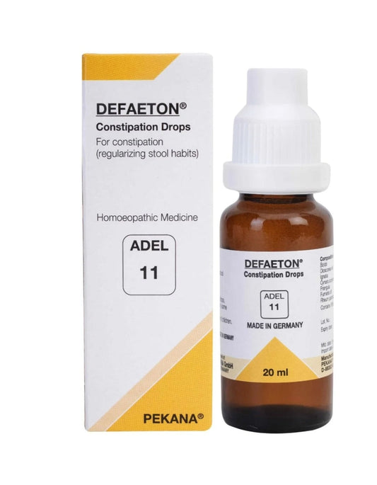 ADEL 11 Homoeopathic Defaeton Drop 20ml for constipation Indigestion Acidity Gas