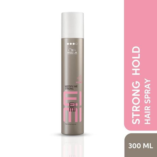 Wella Professionals EIMI Mistify Me Strong Hair Spray For 24H Hold, Frizz Control & Fast-Drying Finish - 300 ml