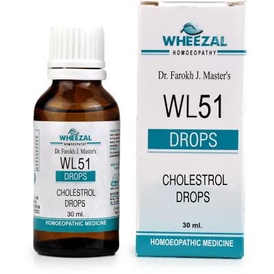 Wheezal Homeopathy WL-51 Cholestrol Drops - 30 ml