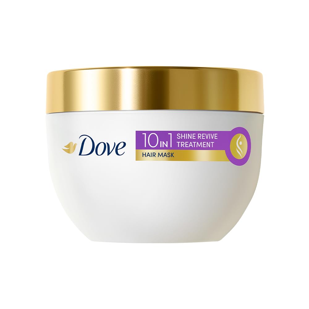 Dove 10 in 1 Shine Revive Treatment Hair Mask for Dull Hair - 300 ml