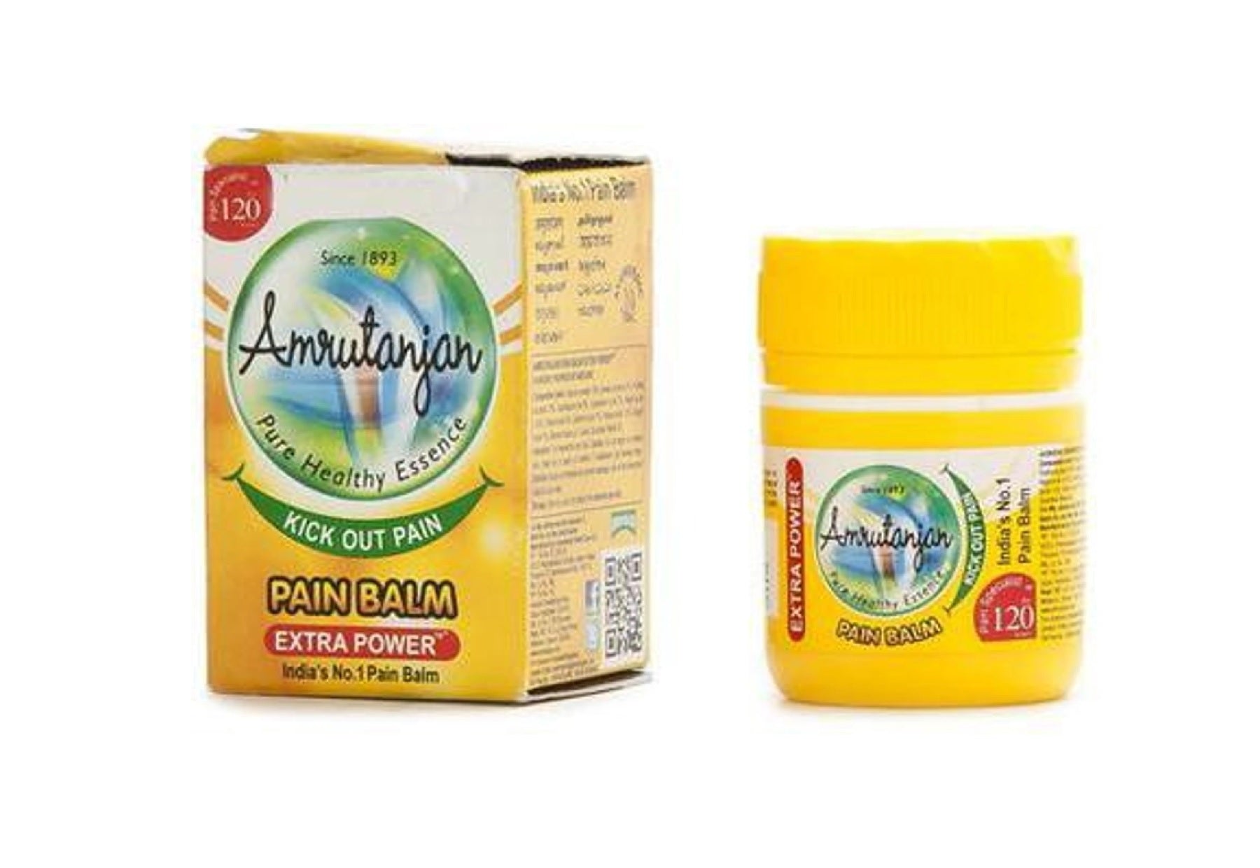AMRUTANJAN Extra Power - 27.5 ml Balm for Headache Relief, Unisex/All Ages