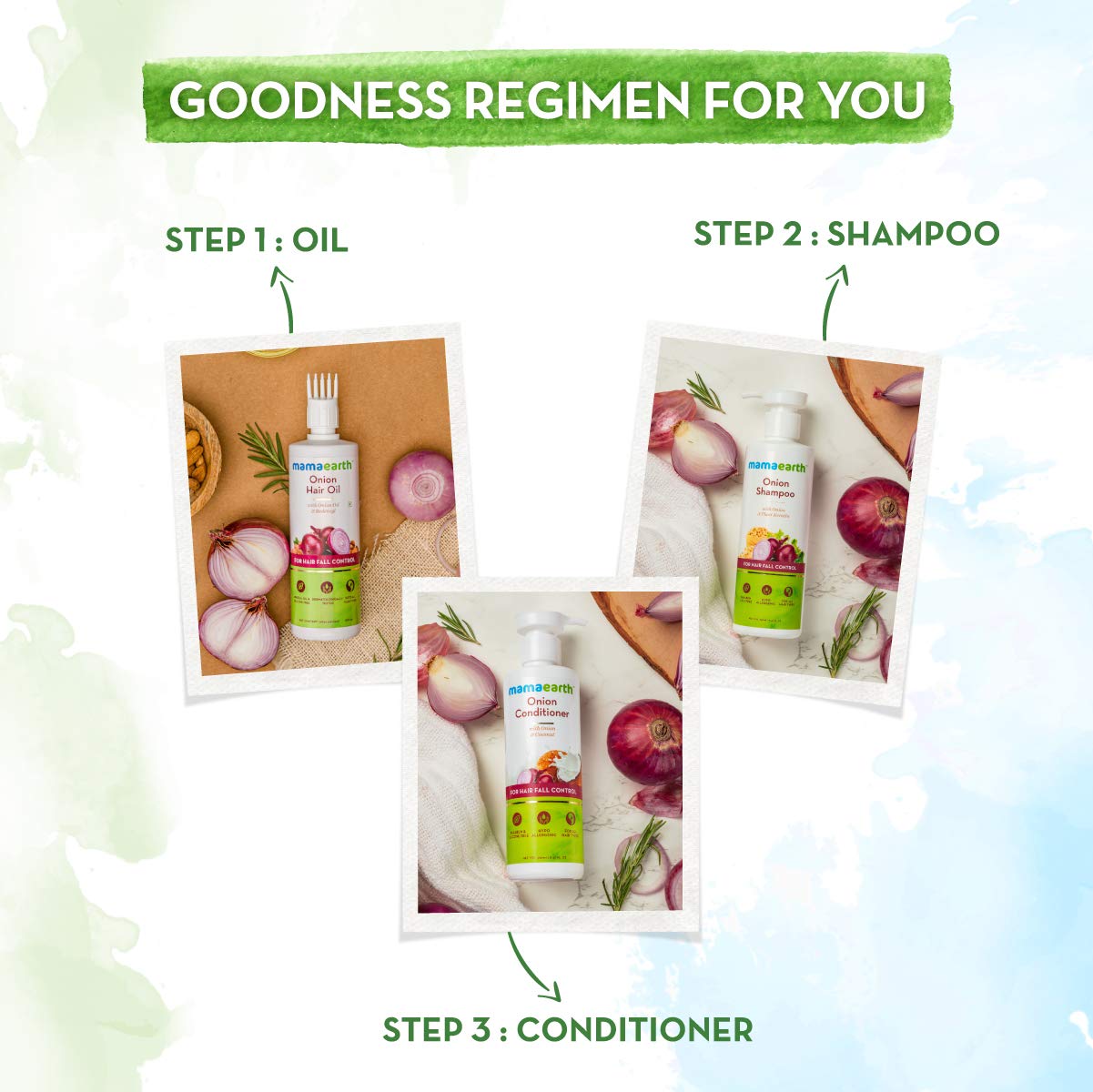 Mamaearth Onion Hair Oil for Hair Growth & Hair Fall Control with Redensyl - 250 ml