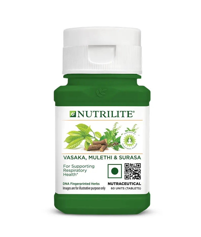 Amway Nutrilite Vasaka, Mulethi & Surasa Tab-60